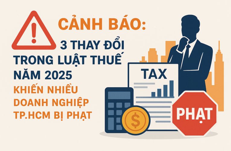 Cảnh Báo: 3 Thay Đổi Trong Luật Thuế Năm 2025 Khiến Nhiều Doanh Nghiệp TP. Hồ Chí Minh Bị Phạt