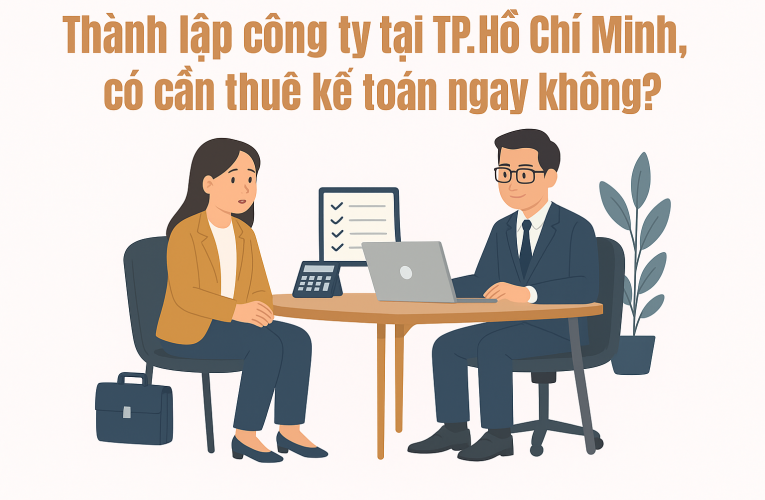 Thành lập công ty tại TP.Hồ Chí Minh, có cần thuê kế toán ngay không?